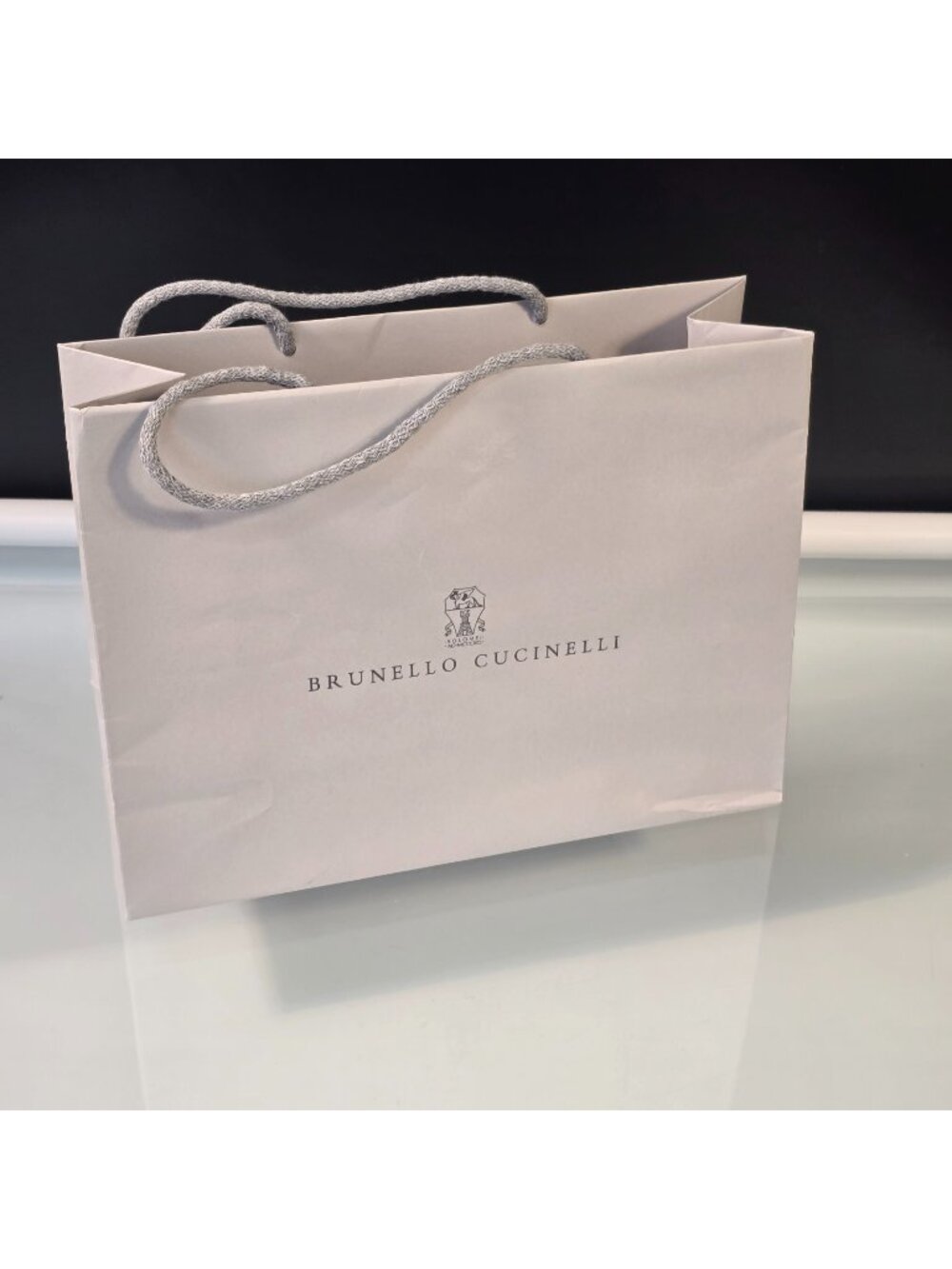 BRUNELLO CUCINELLI Paper Gift Shopping Bag 12.5" x 9.5" x 4.5"